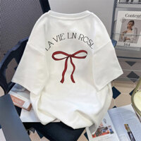 HIIXIIVI Thương Hiệu Mới 100% Cotton Unisex Áo Thun Nữ Tay Ngắn Nam Nữ Baggy Cổ Tròn Rời In Độc Đáo Cặp Đôi Tee