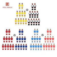 Hilabee 22x Nhựa Mini Foosball Nam Cầu Thủ Bóng Đá Hình Mô Hình Có Bóng