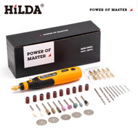 HILDA 3.6V Cordless Mini Drill Rotary Power Tools 3 Gears Compact and Versatile 5000/10000/15000rpm 3.2mm Chuck Size Lig