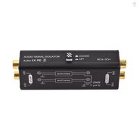 Hilivn) Bộ cách ly vòng đất 2 kênh RCA di động Bộ khử độ ẩm chuyên nghiệp Bộ cách ly tín hiệu âm thanh Bộ lọc tiếng ồn cho hệ thống âm thanh nổi gia đình Micrô hội nghị Âm thanh Playe