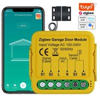 Hilivn) Dụng cụ mở cổng Tuya ZigBee Mô-đun điều khiển cửa nhà để xe thông minh Điện thoại di động Điều khiển ứng dụng Tuya Tương thích với Alexa và gia đình để điều khiển bằng giọng nói