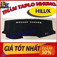 [HILUX NHUNG -XƯỞNG TAPLO PK ]THẢM TAPLO NHUNG XE HILUX- THẢM TAPLO HILUX- THẢM TAPLO DA XE HILUX CHUẨN FORM-NANOPK