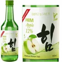 Him Soju vị táo xanh Hàn Quốc 12% vol chai 360 ml