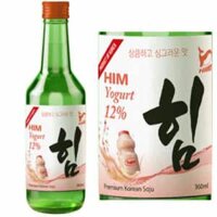 Him yogurt soju – rượu sochu Hàn Quốc vị sữa chua 12%vol 360 ml