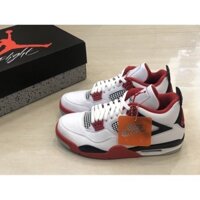 Hình Ảnh Thật Chụp Nike Air Jordan 4 Lửa Đỏ Lửa Đỏ Trắng Đỏ Đỏ Đỏ Bóng Rổ Nam Nữ DC7770-160