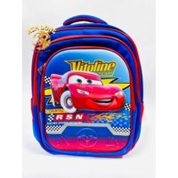 Hình Balo học sinh đi học - cặp học sinh cho bé trai tiểu học cấp 1 hình xe hơi Mac Queen - TQ