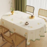 Hình Bầu Dục Da Cừu Khăn Trải Bàn Dùng Một Lần Chống Dầu pvc Chống Thấm Nước Hộ Gia Đình Thảm Bàn Cà Phê Thảm Khăn Trải Bàn Tùy Chỉnh