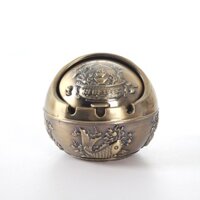 Hình Cầu Lớn Gạt Tàn Thuốc Lá Sáng Tạo Retro Tròn Kim Loại Cao Cấp Chống Rơi Đa Năng Thiết Thực Bàn Cà Phê Gạt Tàn