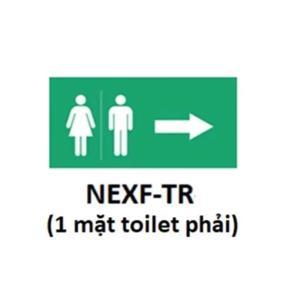 Hình chỉ hướng 1 mặt toilet phải NANOCO NEXF-TR