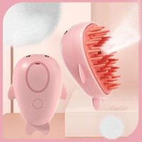 Hình Chó Dễ Thương Mèo Hơi Nước Bàn Chải Tóc Điện Xịt Thú Cưng Lược 3 Trong 1 Hấp Máy Mát Xa Để Rối Và Tóc lỏng Lẻo Chải Lông