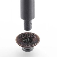 Hình Chữ I Rỗng Lắc Đầu Quần Jean Nút Nút Quần Jean Búa Gõ Công Cụ Lắp Đặt Dây Đeo DIY Nút Quần Jean