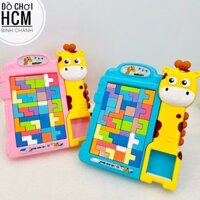 [HÌNH CLIP THẬT] Đồ chơi trẻ em xếp hình thẻ tetris, trò chơi game xếp gạch rèn luyện trí thông minh montessori, lắp ráp