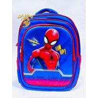 Hình [Có sẵn]  Balo Cặp đi học cho bé trai cấp 1 tiểu học Lớp 1 2 3 4 5 hình siêu nhân nhện Spiderman (Có sẵn)