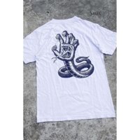 Hình Con Rắn Lòng Bàn Tay Lạ Mùi Hoạt Hình Mỹ Retro Cao Cấp Oldschool Size Lớn Nam Nữ Vintage Tay Ngắn T