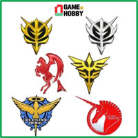 HÌNH DÁN DECAL STICKER 3D KIM LOẠI LOGO MOBILE SUIT GUNDAM