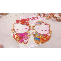 Hình dán Hello Kitty trang trí tết