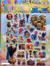 Hình dán sticker 3D Minion