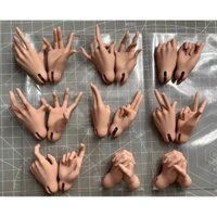 Hình dạng tay trẻ em bjd4 điểm búp bê cơ thể đơn giản Bộ tay mjd chống nhựa kép Chụp ảnh thần thánh vẽ tranh và phác thảo mô hình