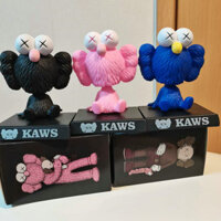 Hình Elmo Sesame Street MAND KAWS, mô hình búp bê phiên bản giới hạn, trang trí xe hơi bobblehead mùa xuân thời thượng