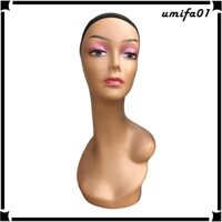 Hình nộm đầu nữ manikin cổ dài 19 inch đế ổn định mô hình hiển thị đa năng để làm kính tạo kiểu