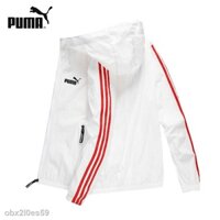 Hình Thật Áo Khoác Gió Puma Dáng Rộng Chống Thấm Nước Thời Trang Cho Nam Nữ