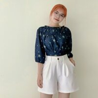 🔥HÌNH THẬT🔥 Áo kiểu thắt nơ cài nút lưng