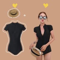 [HÌNH THẬT] Bikini, bodysuit, Đồ bơi nữ một mảnh dài tay, ngăn tay khoá kéo hót nhất hè 2021 BKN03  ྇