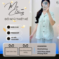 [HÌNH THẬT] bộ ngủ caor màu pastel vải xô muslin mềm mát, không nhăn rút