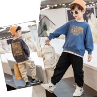 [Hình Thật] Bộ quần áo thu đông bé trai năng động BT-001i