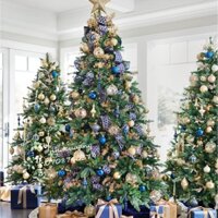 [HÌNH THẬT] Cây thông Giáng sinh PE 1m8 - cây thông PE lá xanh trơn KHÔNG KÈM TRANG TRÍ hàng luxury store