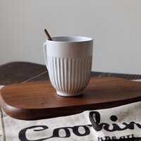 (Hình thật, Có sẵn) Ly sứ trắng uống trà, cà phê, dung tích 320ml