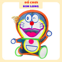 Hình thật Đồ chơi lồng đèn trung thu truyền thống - Lồng đèn kiếng hình DOREMON tặng 10 đèn cầy quà tặng trung thu