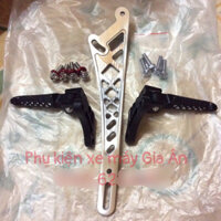 [Hình thật] Gác chân Malay + Pas treo pô CNC dày 10 ly dành cho ex 150 Exciter 150 và ex 155 Exciter 155 có kèm ốc kiểu