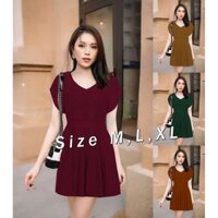 [Hình Thật - Hàng Thiết Kế] Set bộ áo giả váy quần rời kết hạt hai bên vai thiết kế cao cấp