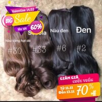 [HÌNH THẬT] Kẹp tóc giả chữ u ôm 3/4 đầu ngắn [GIÁ RẺ]