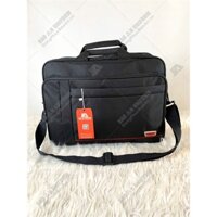 [Hình Thật, MỚI] Cặp Sách Đi Học Nhiều Ngăn Màu Đen Cho Học Sinh/Giáo Viên Cấp 2, Cấp 3, Cặp Đa Năng Đeo Chéo Dù Xốp