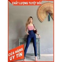[hình thật] Quần jeans skinny ôm 5 nút hông- shop tự quay clip