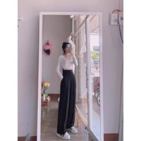 [Hình Thật] Quần Ống Rộng Culottes Chất Tuyết Mưa SIÊU HOT, Quần Ống Suông Xuông Dài