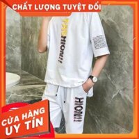 [Hình thật] set đồ bộ thun lạnh v2 mặc hè Unisex full size