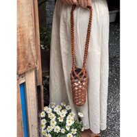 (Hình thật) Túi đựng bình giữ nhiệt, ly nước handmade macrame - vừa mọi loại bình và ly