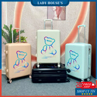 [HÌNH THẬT] Vali Du Lịch Tay Kéo In Hình Đáng Yêu Chất Liệu Nhựa PP Chịu Lực Tốt Hàng Sẵn Kho