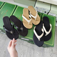 [Hình Thật + Video Sản Phẩm] DÉP KẸP DA XỎ NGÓN PHỐI HOA TRÀ SIÊU XINH VỀ 3 MÀU