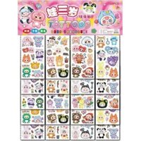 Hình xăm bé gái - hình xăm Baby three siêu hot hit Đồ chơi hình xăm và dán móng tay Nail Stickers And Tattoos