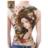 Hình xăm dán kín lưng cao cấp màu 34x48cm