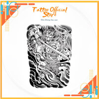 Hình Xăm Dán Kín Lưng Samurai 34cm X 48cm Chống Thấm Nước 15 Ngày Hot Trend 2023