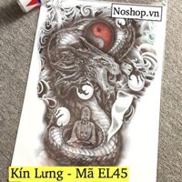 Hình xăm dán rồng [Nguyên lưng] - Mã EL45