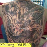 Hình xăm dán rồng [Nguyên lưng] - Mã EL17