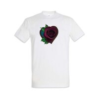 Hình xăm Hoa hồng Oldschool Rosetattoo Newschool Áo thun nghệ sĩ xăm đầy màu sắc