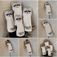 Hip Hop Tiger Golf Club Dành Cho Golf Driver Golf Fairway Gỗ Golf Lai Chống Thấm Nước Da PU Golf Bao Da Cho Gỗ Phụ Kiện Golf