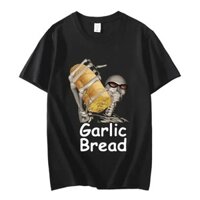 Hip Hop Tỏi Bánh Mì Đầu Lâu Áo Thun Nam Và Cotton Áo Thun Trẻ Em Tee Y2K Quần Áo Tee